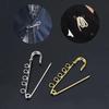 10 pcs., accessories for brooch-pin with 5 circles, silver