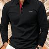 Men'S Premium Long-Sleeve Polo, Showcasing And Fashionable Style, Comfortable for Sports And Casual Wear, Suitable for Light Business Occasions.