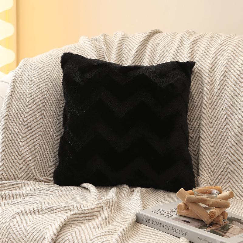 Plush Throw Pillow Covers For Sofa Square Cushion Cover Bed Living Room Plush Sleep Pillow Case Cotton Home Decor