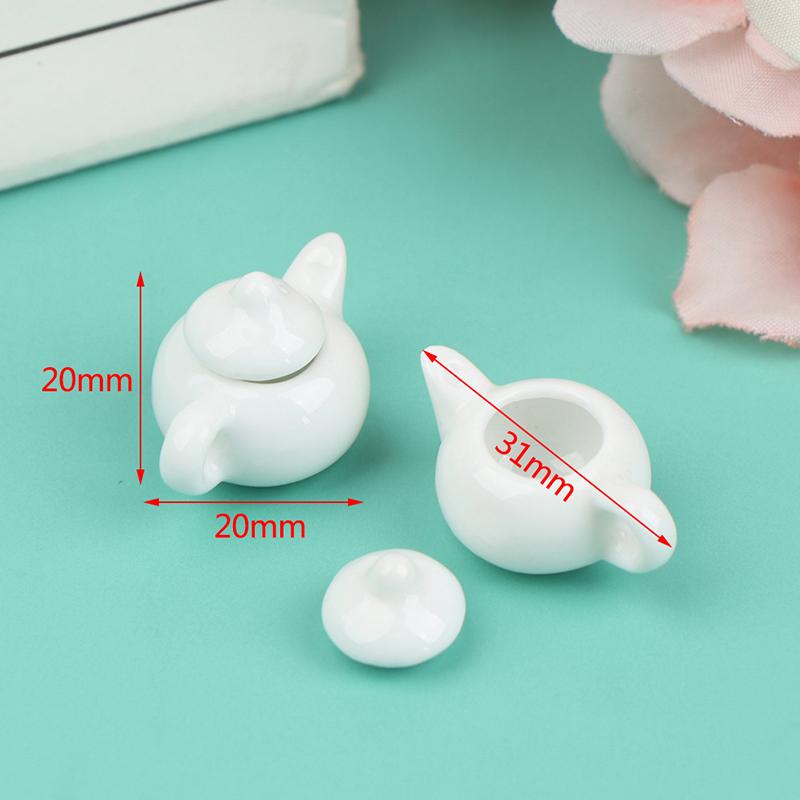 Dollhouse Miniature Accessories Simulation Retro Kettle Pot Open Lid Model Toys for Doll House Decoration