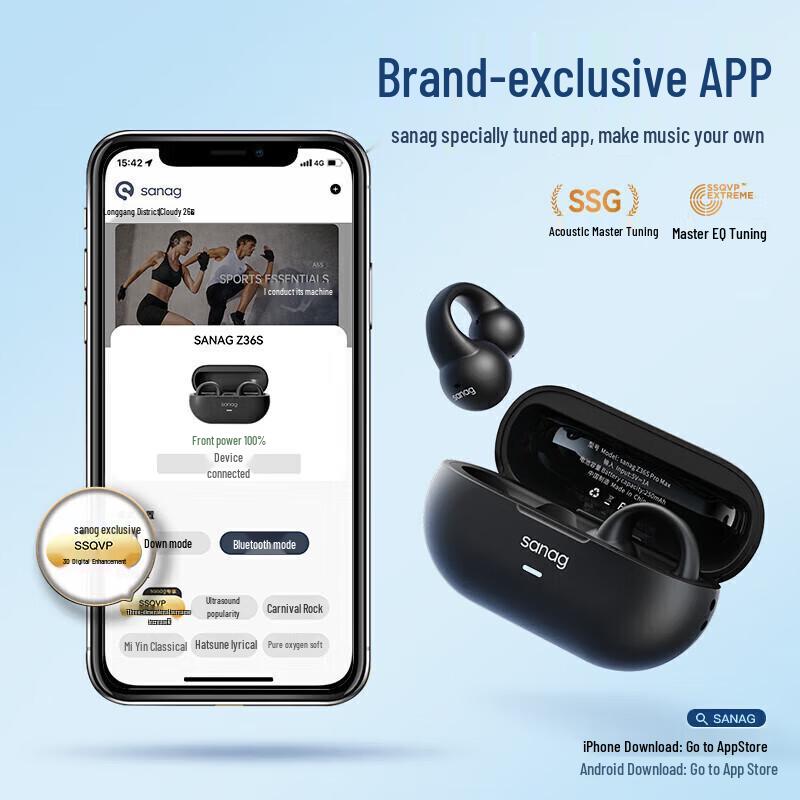 SANAG Z36SPro Ear Clip Bluetooth Sports Headphones