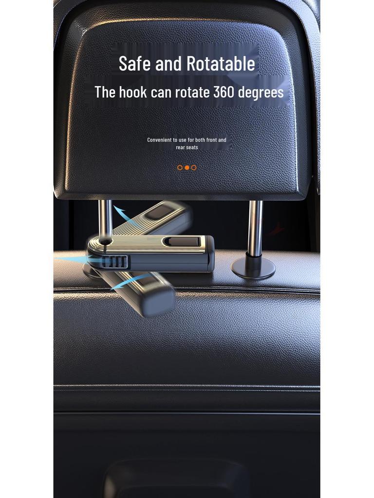 Rear Seat Car Phone Holder & Hook Combo