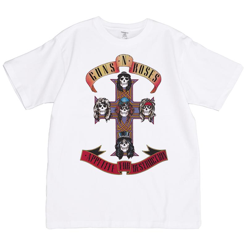 Guns N Roses Digital Direct Injection Guns Flowers Rock Band Slash American Street Hip Hop Vintage Short Sleeve T-Shirt