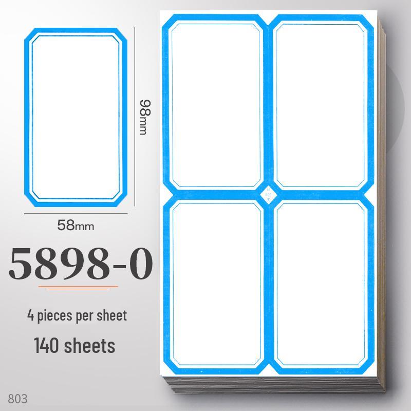 Waterproof Self-Adhesive Name Stickers for Books, Keys, and Notes