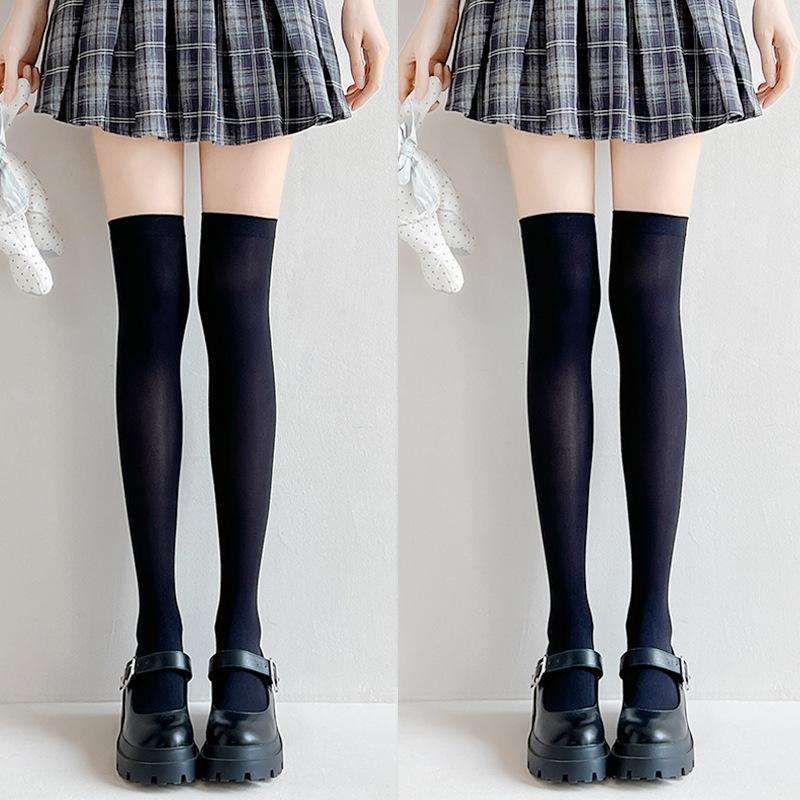 1/2pairs Sweet Over Knee Long Socks Women Girs Sexy Nylon Calf Socks Thigh High Stockings Legging JK Lolita Cosplay Tights