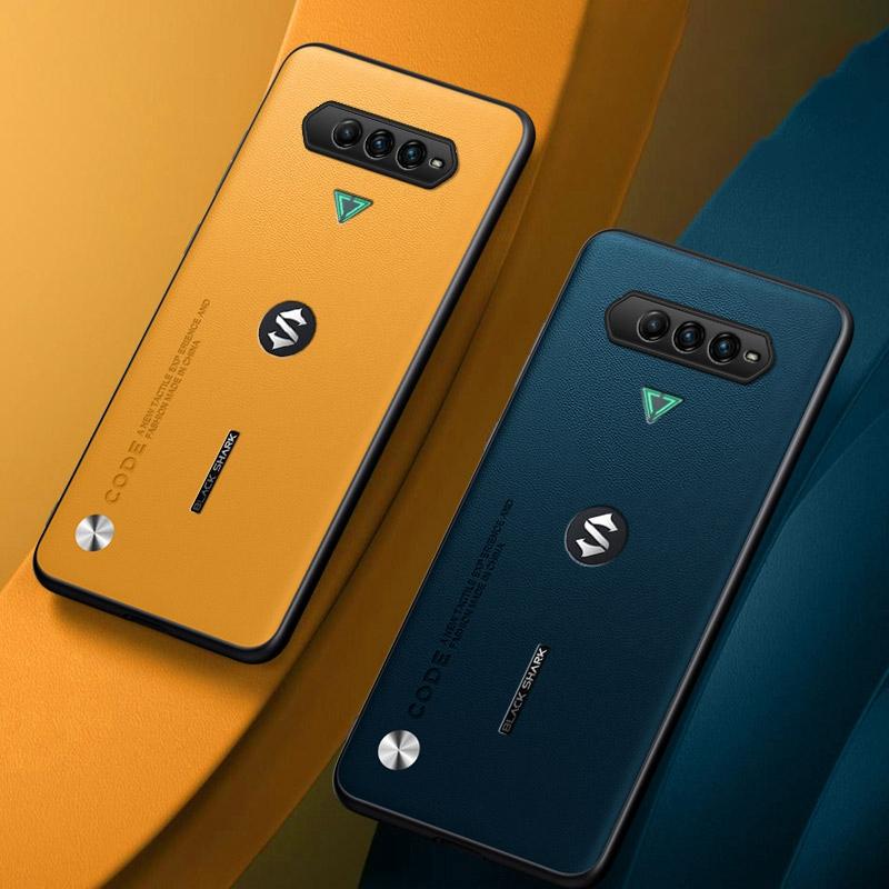 Luxury PU Leather Case For Xiaomi Black Shark 4 Pro Matte Cover Silicone Protection Phone Case For BlackShark 4 Pro 4Pro Coque