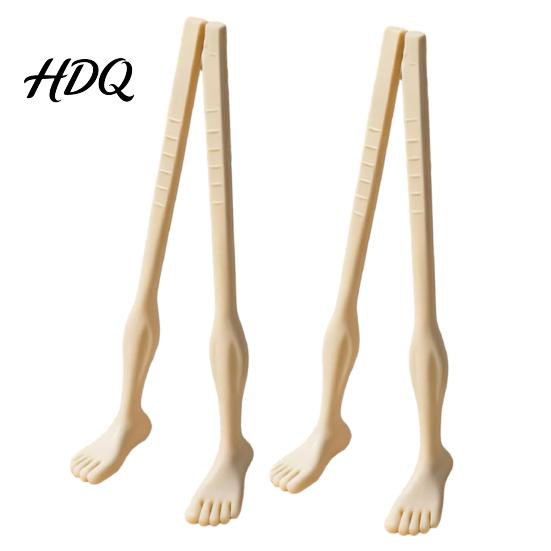 Toe-Shaped Chopstick Foot Chopsticks with Straw Creative Dining Utensils Pad Design Fun Shape Tableware for Home Restaurants Picnics Eating 2pair телесный
