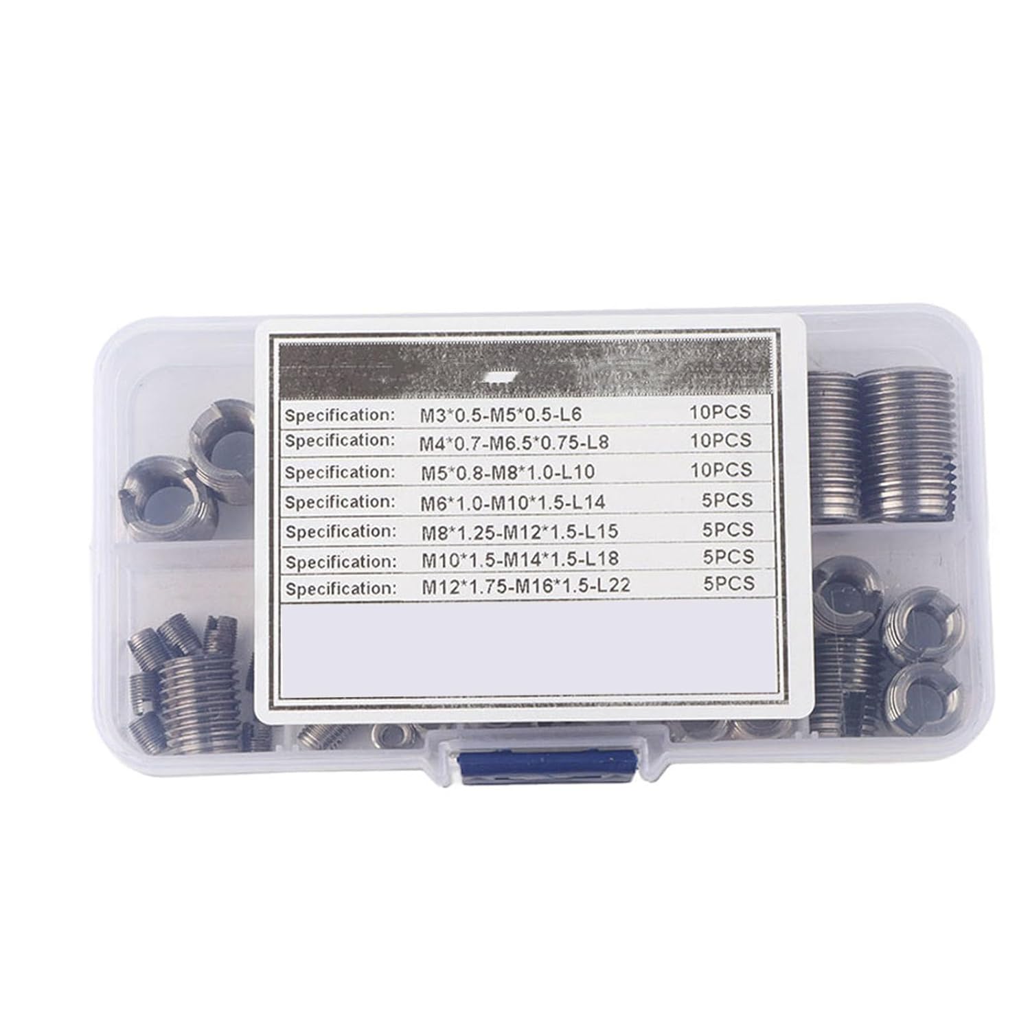 Jeffergarden Stainless Steel Thread Inserts Set for Reinforcing Screw Connection, Resistant to Vibration, Easy Installation, Long Service Life