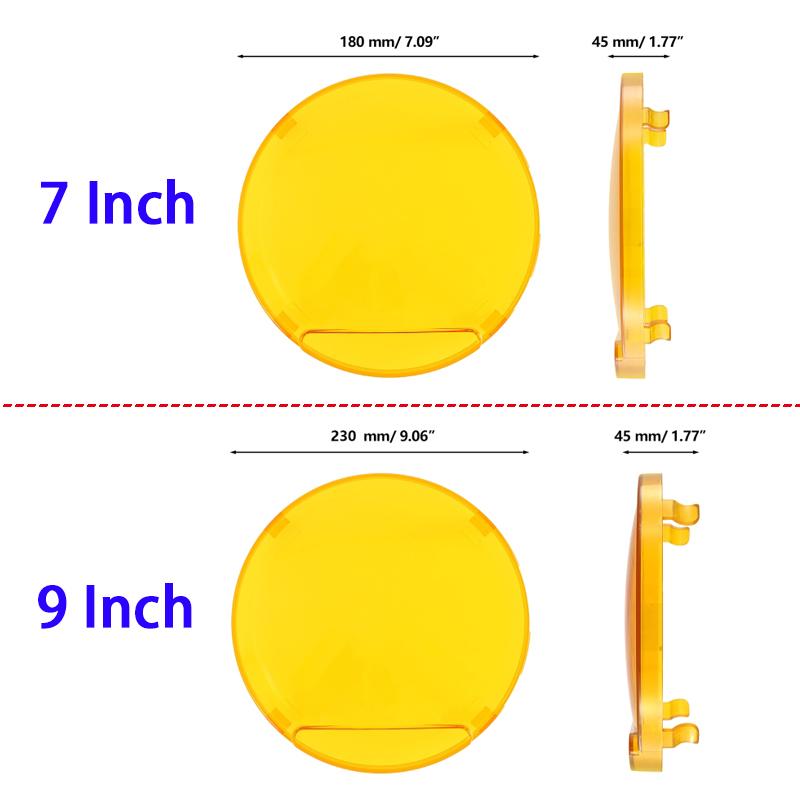 Auxbeam 7 Inch/9 Inch Round LED Driving Light Cover for Truck Pickup Offroad (Only Light Cover)