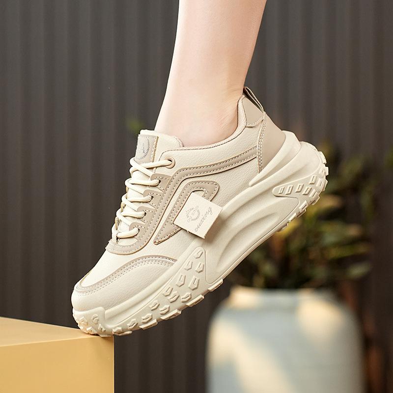 Women's Korean Dad Shoes - 2025 Spring Running & Casual Sneakers, Thick-Soled, Height-Boosting