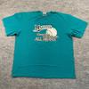 Vintage 90s Majestic Miami-Marlins Baseball Shirt XL 25x28 El-Nuevo Miami Herald
