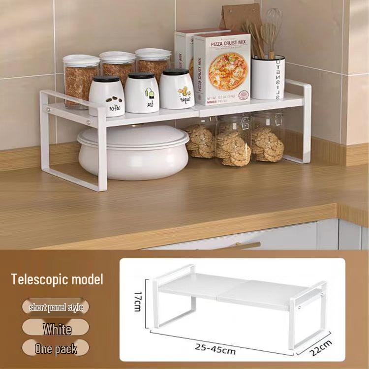 Geri çekilebilir Mutfak Depolama Rafı: Tezgah ve Baharat Kavanozları için Çok Fonksiyonlu Katmanlı Düzenleyici