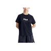 New FILA Drop Shoulder Sleeve T Shirt Women's Black A11W321111FBK