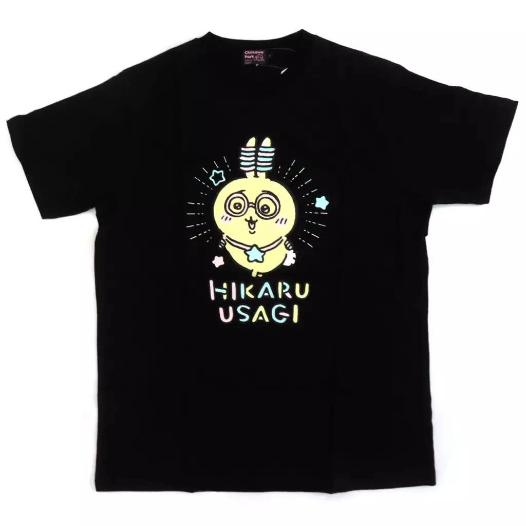 

Glowing Rabbit Glow-in-the-Dark T-shirt Black L Chiikawa Park (2025) 2XL
