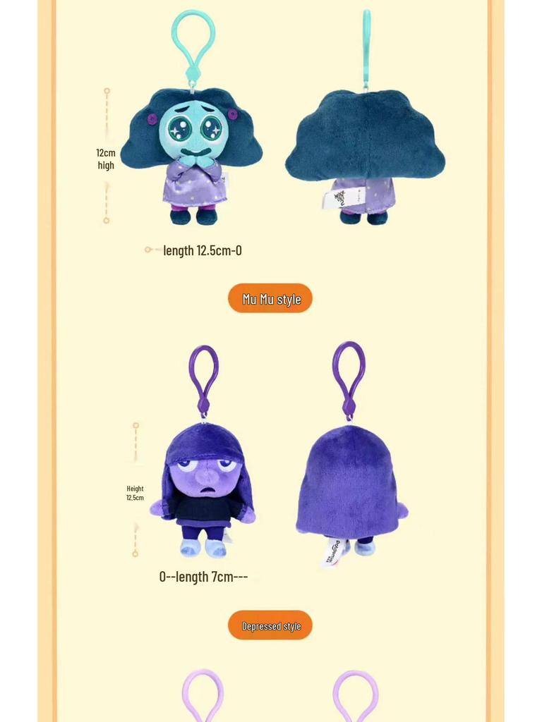 Disney Alles steht Kopf Plüschtier Anhänger Puppe Schlüsselanhänger