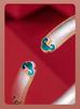 Chinese Ruyi Lotus Enamel Bangle – High-End Five Treasure Design