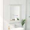 VIGO Mirror Antique White 55.5 x 5 x 70 cm Solid Pine Wood