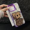 Cartoon Box Man Phone Case for iPhone 17 Air 16 16e 15 14 Plus 13 12 11 Pro Max X Xs XR 8 Colorful Silver Hard Cover