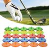 50Pcs Golf Balls Mark Position Markers Mixed Colors Clear Plastic Golf Balls Marker Flat Round Golf Balls Markers Enduring