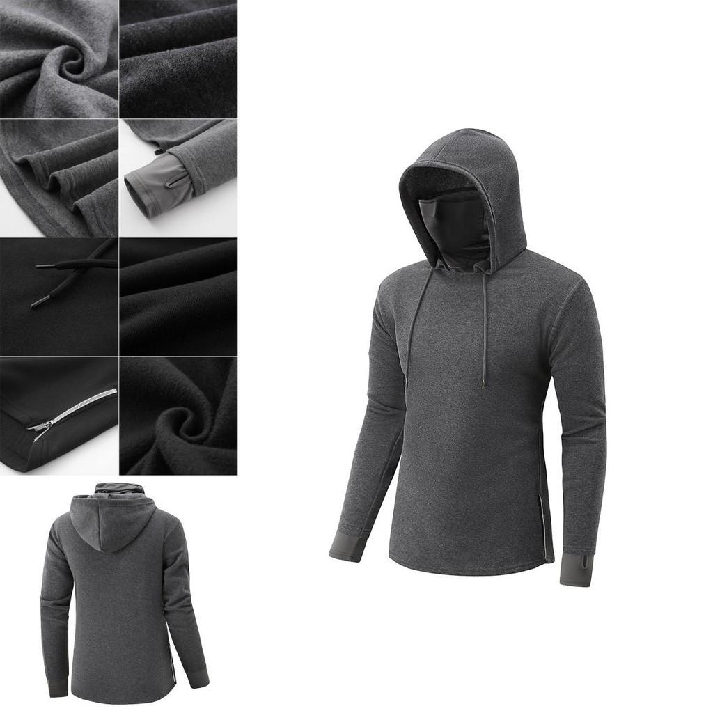 Soft And Breathable Men's Pullover Hoodie Featuring A Turtleneck Design And Moisture Wicking Fabric