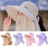 Breathable Sun Hat Lightweight Bucket Hat New Sunshade Scarf Hat  Women