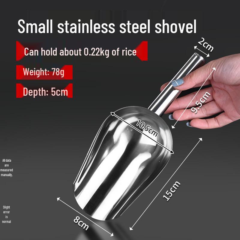 

Большая прочная лопата из нержавеющей стали: Совок для льда, зерна, чая, риса и сухофруктов Source Factory