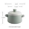 ZMR Macaron Ceramic Double-Lid Stew Pot
