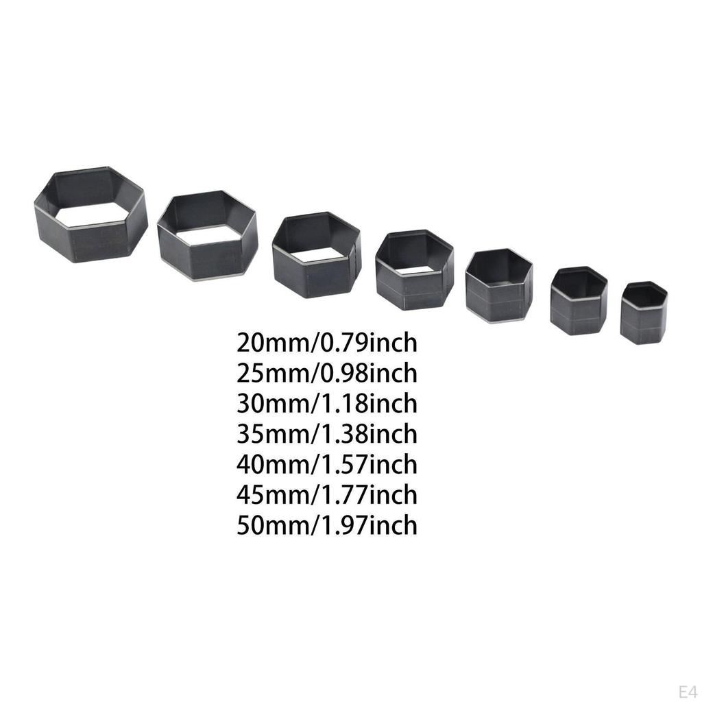 7 Stück Lederstanzform Verschiedene Größen Vorlage Bastelwerkzeug Geometrische Form für DIY