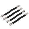 4pcs Elastic Crisscross Bed Mattress Sheet Straps Double Head Clips Gripper Holder Fasteners
