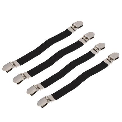 4pcs Elastic Crisscross Bed Mattress Sheet Straps Double Hd Clips   Holder Fasteners Suspender