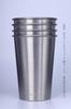 Ricamemoru Tumbler Stainless Steel Cup Large Capacity 500ml Set of 4 Coffee Beer Camping Mug Dishwasher Safe Freezer Safe