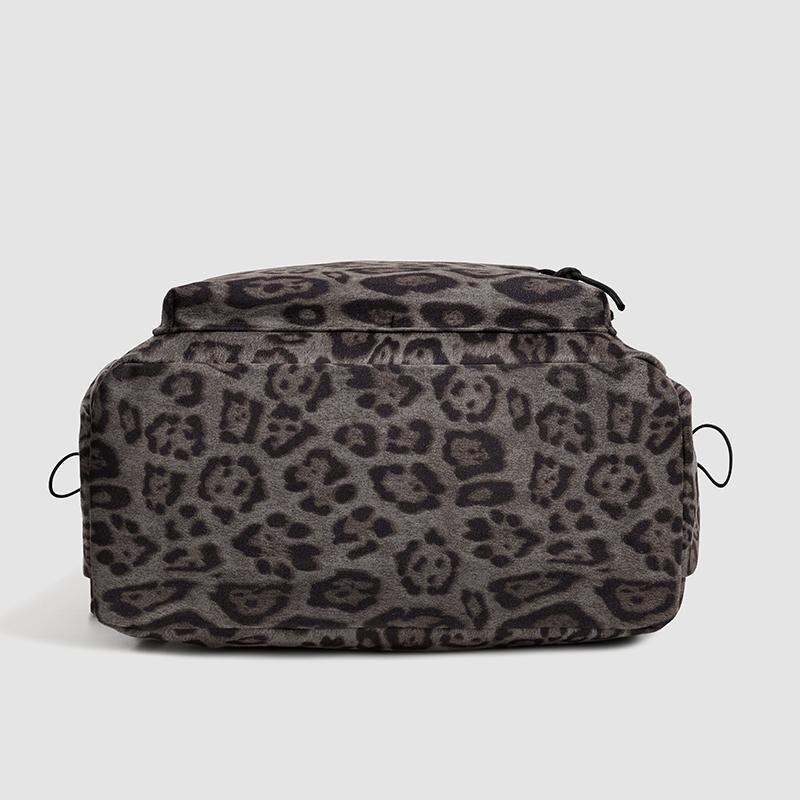 Leopard Print Backpack Travel Backpack Women's Schoolbag