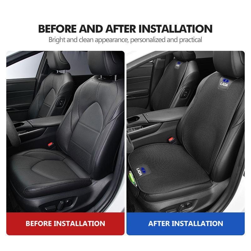 AGRWZB1 For Lada Ice Silk Car Seat Cushion Protector Non-Slip Cover Breathable Pad Niva Vesta 4X4 Samara Kalina Largus Priora Granta