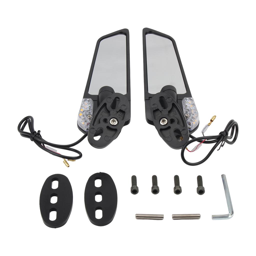 Universal Motorcycle Mirror Modified Wind Wing Rotating Modified For Kawasaki Suzuki Yamaha Honda CBR650R F CBR1000RR CBR600RR