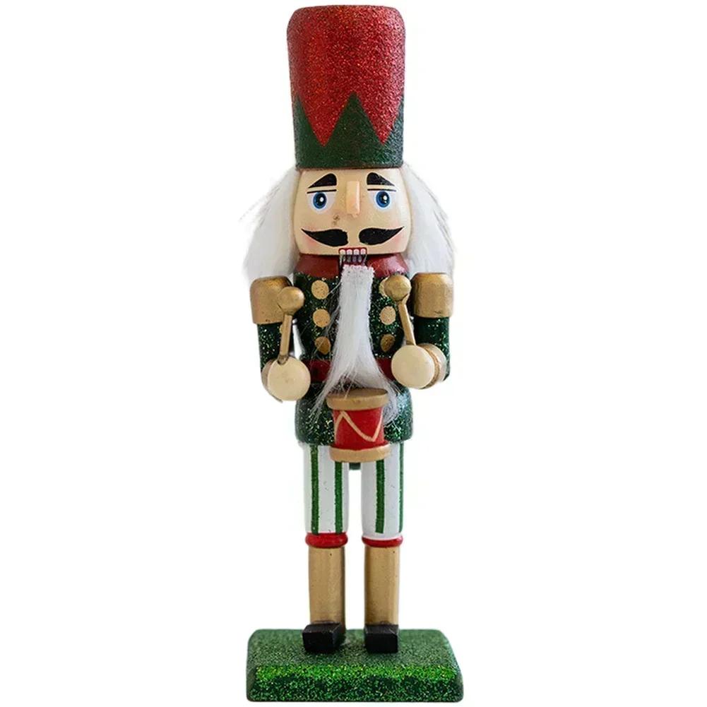 Christmas Party Christmas Figure Classic Nutcracker Ornament Nutcracker Decoration Compact Size Detailed Craftsmanship