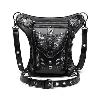 Europäische und amerikanische Punk-Kettentasche, Totenkopf-Motorrad, Frau, Umhängetasche mit einer Schulter, Gürteltasche, Mann