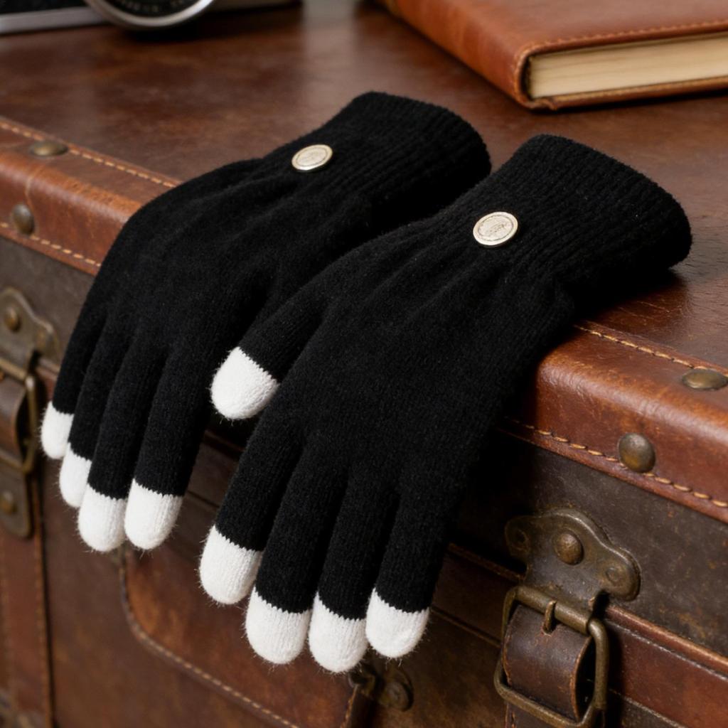 Fashion Party Led Rave Flashing Gloves Glow 7 Mode Light Up Finger Tip Lighting Black New Holiday