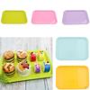 Serving Tray Melamine Plastics Dish Plate Hotel Restaurant Rectangular Platter