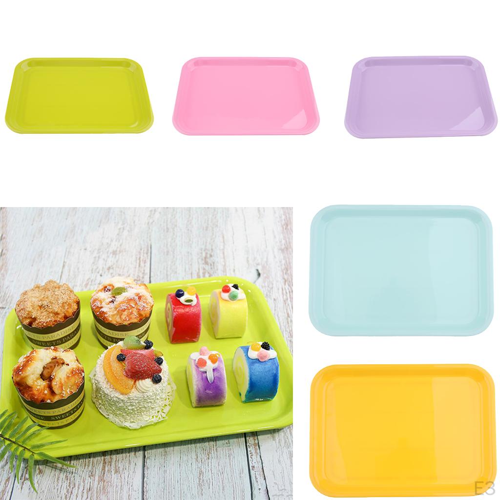 Serving Tray Melamine Plastics Dish Plate Hotel Restaurant Rectangular Platter