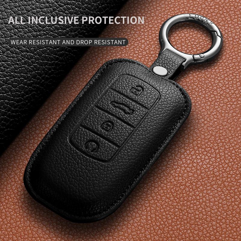 For Chery Jaecoo J7 J6 J8 Tiggo 7 8 Pro Max Omoda 5 C5 Tiggo 7 8 Pro Plus Arrizo 5 Plus Leather Car Smart Key Cover Holder Shell