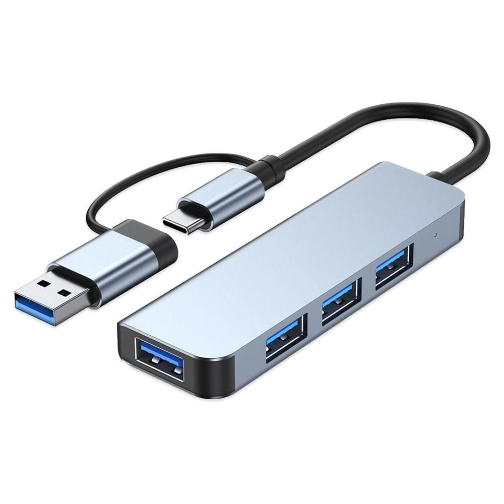 Type C Hub to USB 3 0 Splitter 4 in 1 Multiport Adapter for Phone Laptop Game Console High Speed Data Transfer
