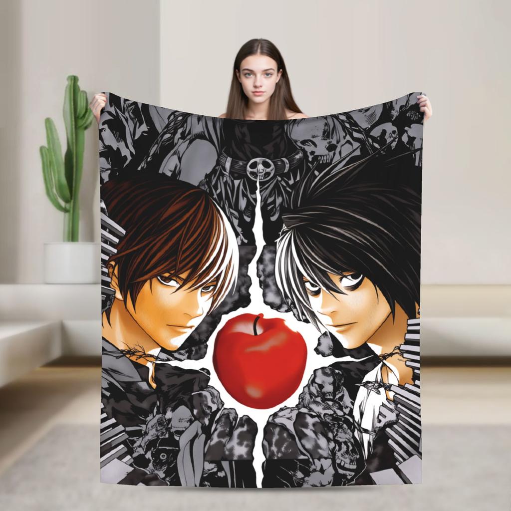 Light Yagami Misa Amane Flannel Blanket Winter Death-Notes Warm Soft Throw Blanket for Children Couch Chair Bedspread Sofa Bed