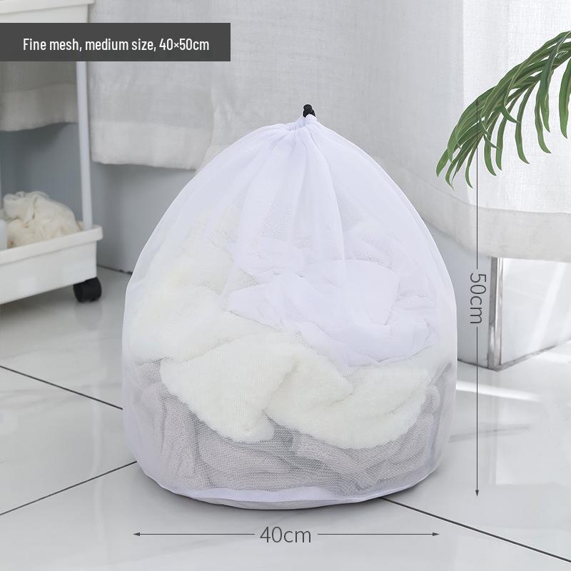 Customizable Large Laundry Mesh Bag - Machine Washable, Drawstring Closure, Fine & Coarse Mesh Options, Special Thickened