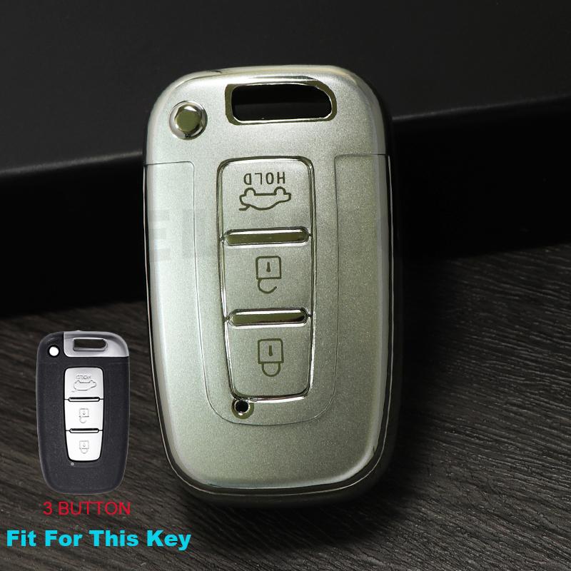 Quicksand TPUCar Key Case Cover for KIA RIO K2 K3 Sportage for Hyundai Accent Elantra Solaris HB20 Veloster SR IX35 I30 Keychain