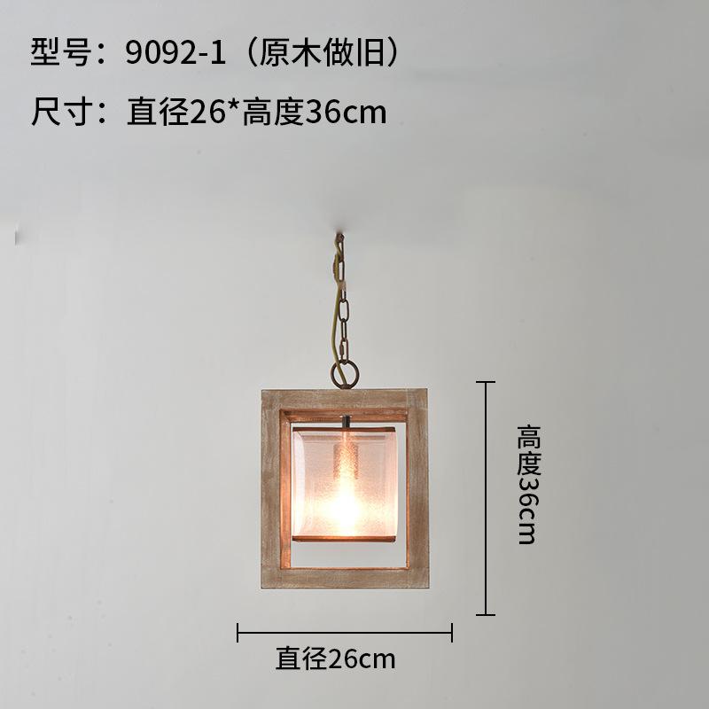 

Подвесной светильник для ресторана Американский стиль Сельский Ретро Деревянный Винтажный цвет Гостиная Кухня Бар Коридор Декоративная люстра