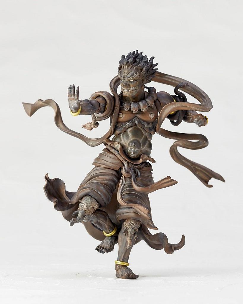 Takeya Style Jizai Okimono General Jinsha Approximately 142mm PVC ABS Painted Movable Figure (Wood Carving) - - Tall, &