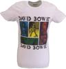 Unisexs Official Licensed White David Bowie Photos T Shirt