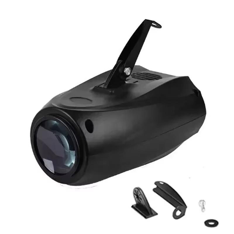 

New DJ Stage Light LED Double-headed Blimp Nightclub KTV Pattern Lamps RGB Voice-activated Party Light Stage Lighting Effect UK Plug