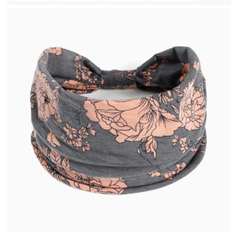 Women's  Boho Cotton Printed Headband Sports Band Striped Headband A Wide Edge Yoga Headband Soft Hair Band Headdress Bundle Women Girls Hair Band