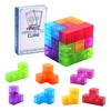 Magnetic Rubik's Cube Blocks Soma Cube Children's Magnetic Cube Magnet Iron Suction Puzzle Toys Lupin Block